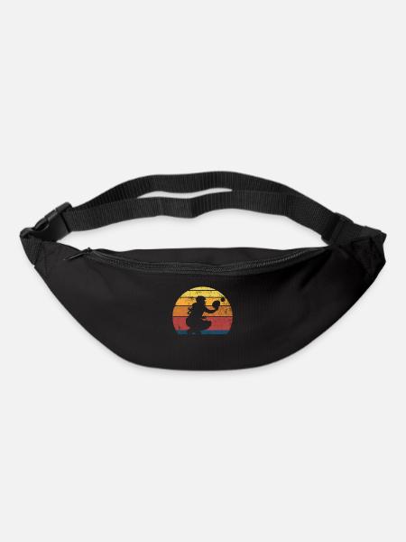 Catcher Softballspieler Vintage - Gürteltasche - Schwarz