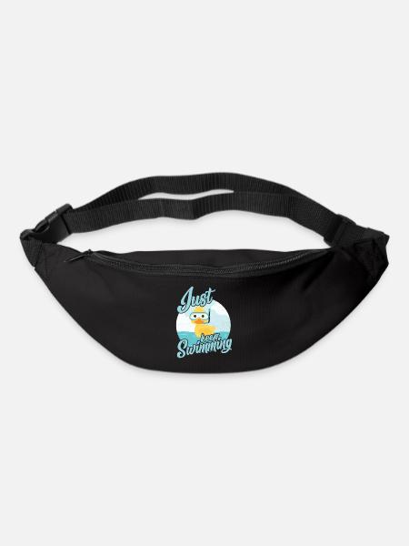 Just keep Swimming, little Duck - Bum bag - black