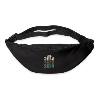 Vintage Since 2014 Anniversaire Année de naissance - Sac banane - noir - Devant