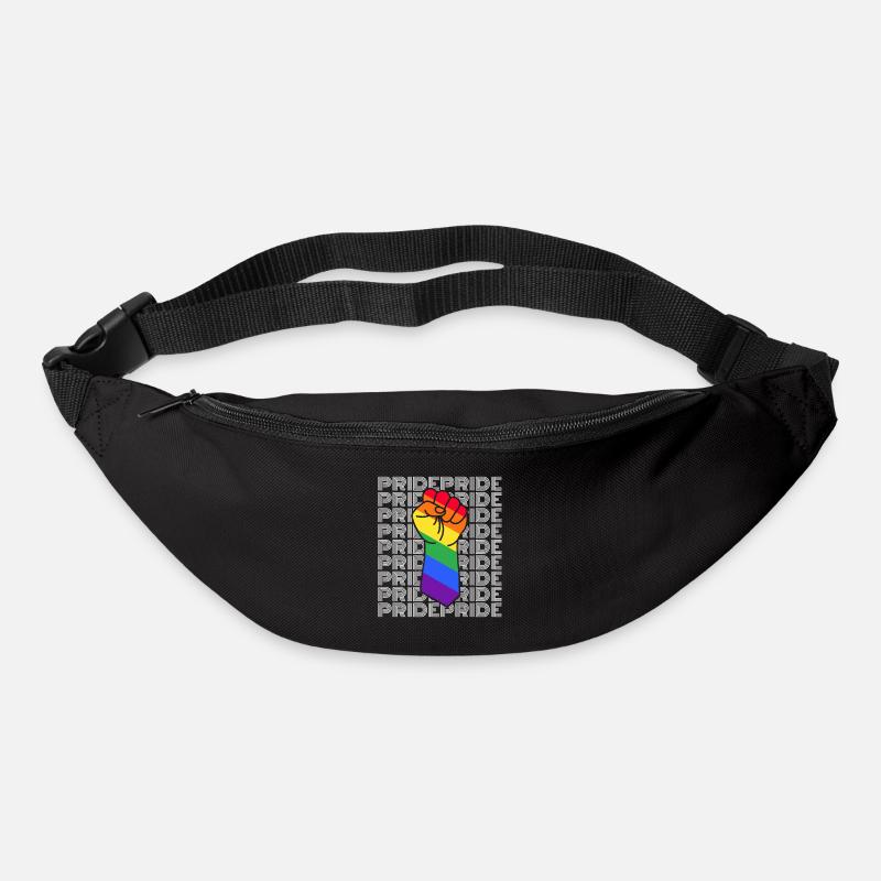 Pride LGBT Spruch Geschenk Rechte Queer - Gürteltasche - Schwarz
