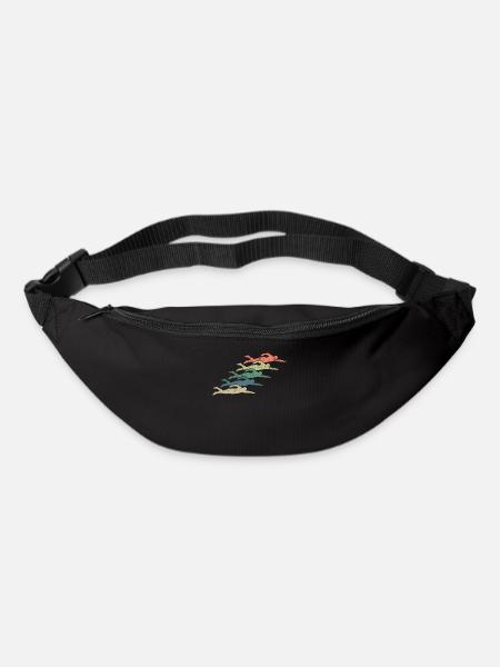 Schwimmen Schwimmer Vintage - Gürteltasche - Schwarz