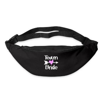 Team Braut - Gürteltasche - Schwarz - Vorne