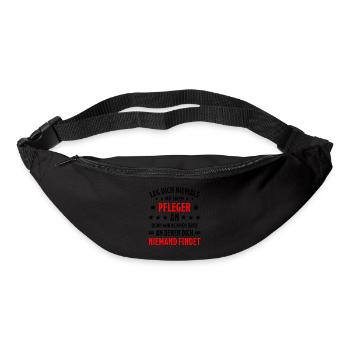 Pfleger Pflege Fun Lustiger Spruch Krank Geschenk - Gürteltasche - Schwarz - Vorne