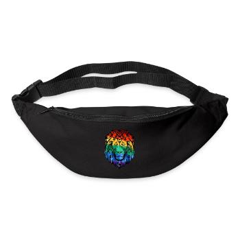 LGBT Regenbogen Flagge Liebe Transgender - Gürteltasche - Schwarz - Vorne