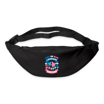 Gender Revealing Party Ideas Gender Revealer Cute - Gürteltasche - Schwarz - Vorne