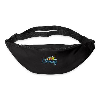 Drôle de femme de ménage nettoyeuse ménage ménage ménage ménage - Sac banane - noir - Devant