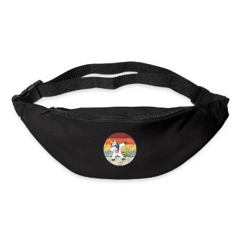 Unicorn Mädchen Einhorn Dabbing Unicorn - Gürteltasche - Schwarz - Vorne