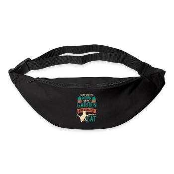 Garden Plants Gardening Cat Gardener Gift - Bum bag - black - Front