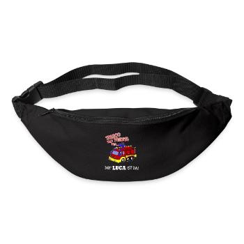 Geburt Geschenk Geburtstag Name Luca Feuerwehr - Gürteltasche - Schwarz - Vorne