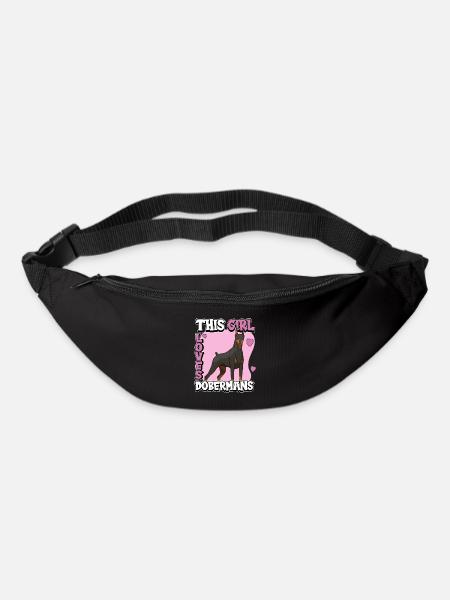 Doberman This Girl Loves Dobermans - Bum bag - black