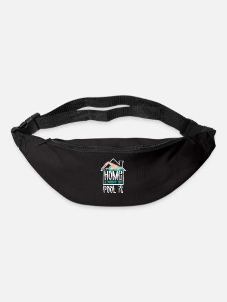 Swimming Swimmer Swim Home Is - Gürteltasche - Schwarz