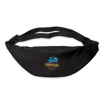 Schwalbenfahrer Simson Schwalbe Kult Roller DDR - Gürteltasche - Schwarz - Vorne