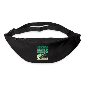 Guitar Music Guitarist Papa Guitar Grandpa - Bum bag - black - Front