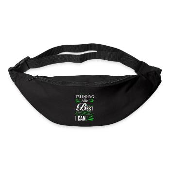 Ich gebe mein bestes - Gürteltasche - Schwarz - Vorne