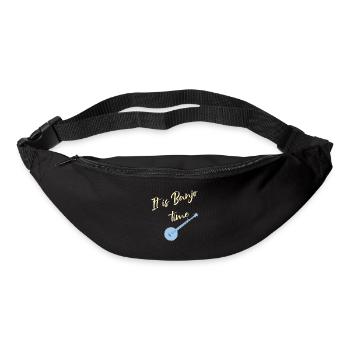 Banjo Vintage Bluegrass joueur de musique cadeau - Sac banane - noir - Devant