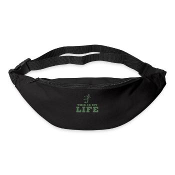 Le football - Sac banane - noir - Devant