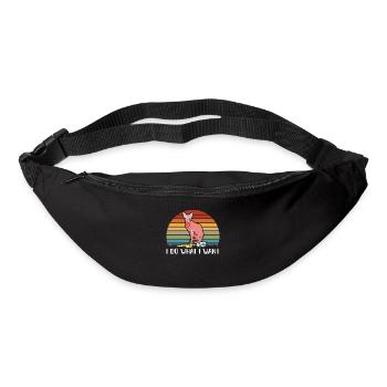 Sphynx Katze Sphinx Katzenliebhaber Geschenk - Gürteltasche - Schwarz - Vorne