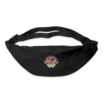 Scuba Diving Diver Retro Vintage - Sac banane - noir - Devant