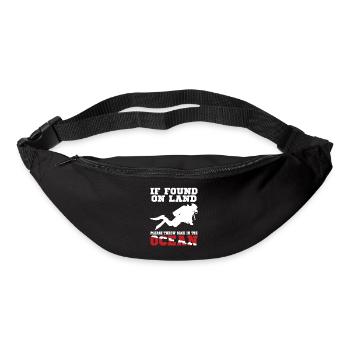Scuba Diving Diver Dive Flag If - Sac banane - noir - Devant