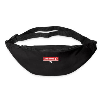 27 Gaziantep Türkisches Nummernschild als Geschenk - Gürteltasche - Schwarz - Vorne