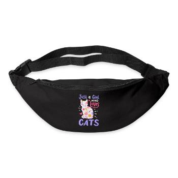 Katzen Katzenliebhaber - Gürteltasche - Schwarz - Vorne