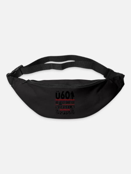 Mann Sprüche Geburtstag Ü Party Spass Nörgeln 60 - Gürteltasche - Schwarz