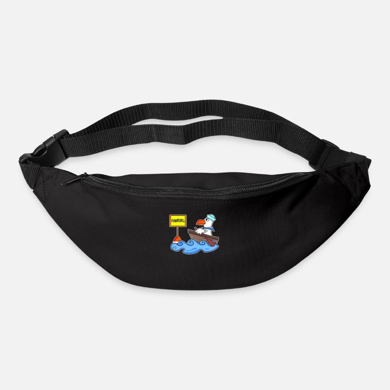 Hamburg Möwe Boot - Gürteltasche - Schwarz