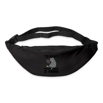 Tennis Because Murder Is Wrong Cat - Bum bag - black - Front