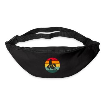 Vintage Rétro banane cadeau fruits - Sac banane - noir - Devant