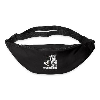 French Bulldog - Gürteltasche - Schwarz - Vorne
