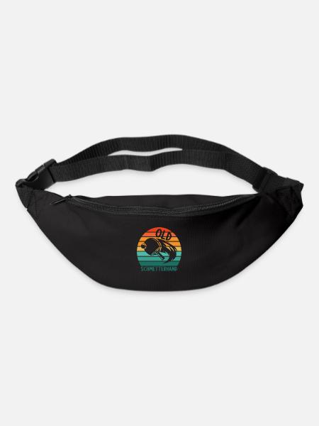 Tischtennis Retro Spieler Old Schmetterhand - Gürteltasche - Schwarz