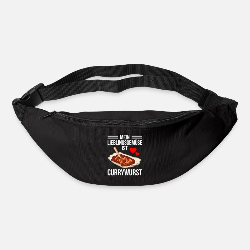 Currywurst - Gürteltasche - Schwarz