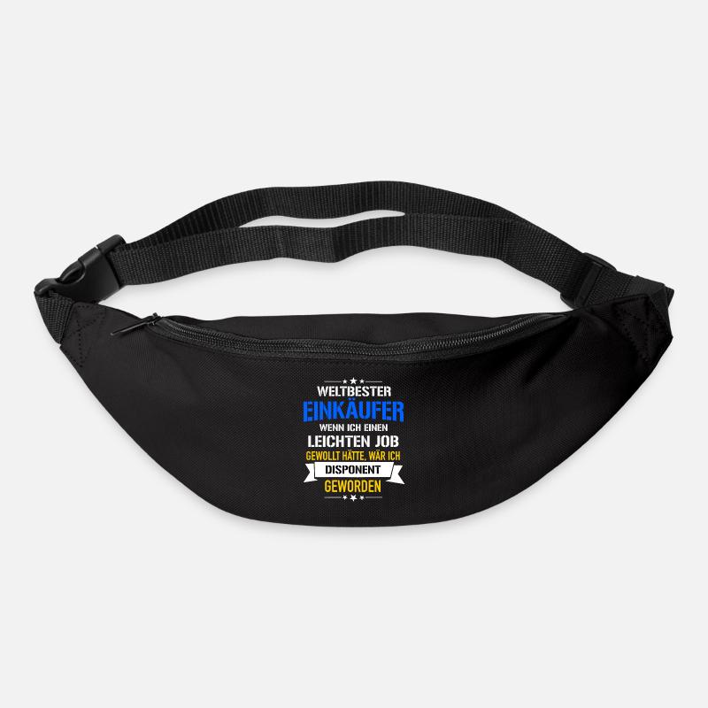Lustiger Spruch Weltbester Einkäufer Disponent - Gürteltasche - Schwarz