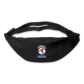 Schwimmen Schwimmer Bronze Geschenk - Gürteltasche - Schwarz - Vorne