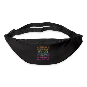 Cool Roller Skating Skate Girl - Sac banane - noir - Devant