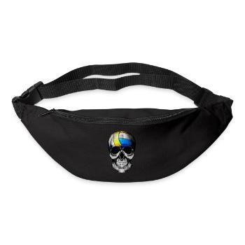 Funny Halloween Volleyball Skull Pumpkin Costume F - Sac banane - noir - Devant