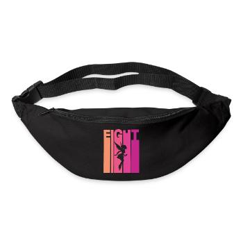 8e anniversaire fille fée - Sac banane - noir - Devant