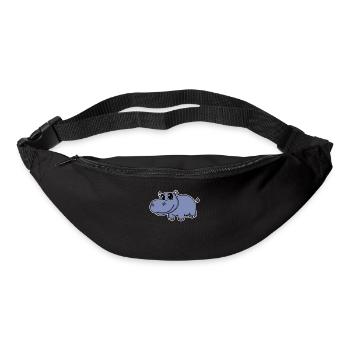 Nilpferd - Gürteltasche - Schwarz - Vorne