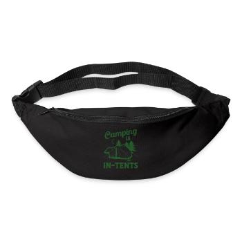 Camping Is In-tents Tent - Gürteltasche - Schwarz - Vorne