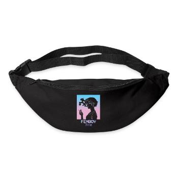 Femboy Anime Boy Vaporwave Aesthetic Pastel Goth - Gürteltasche - Schwarz - Vorne