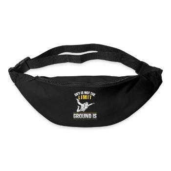 Skydiving Sky Is Not The Limit - Bum bag - black - Front