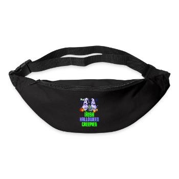 Creepies irlandais d’Halloween - Sac banane - noir - Devant