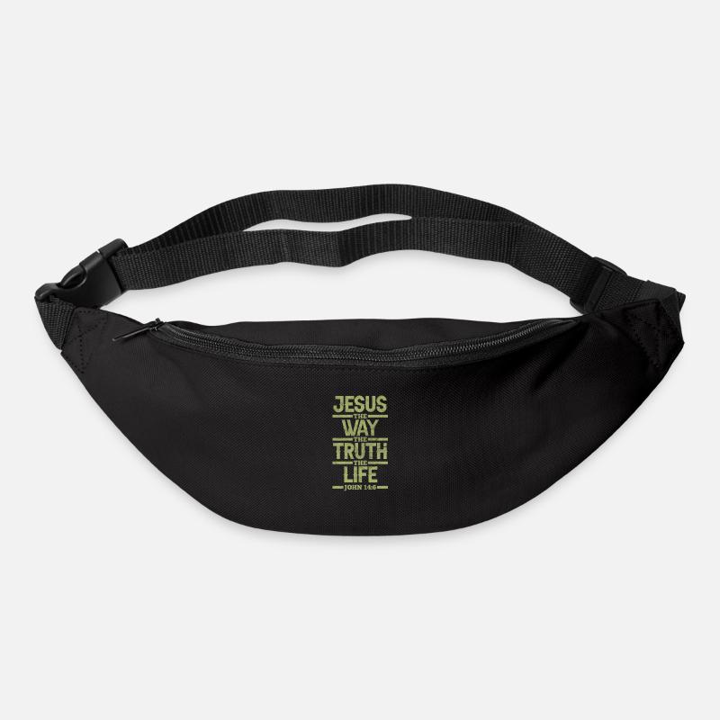 Jésus - Sac banane - noir