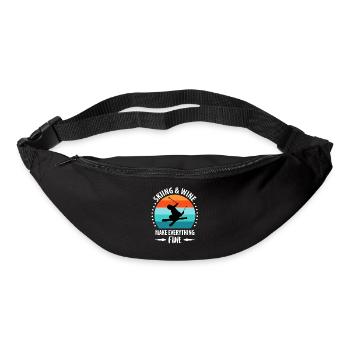 Ski skiing Skiers Skiing Holidays - Bum bag - black - Front