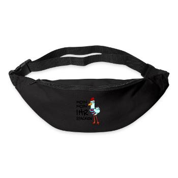 Freche Möwe - Moin Moin Ihr Spacken - Gürteltasche - Schwarz - Vorne