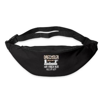Lustiger Drechsler Spruch Drechselbank Drechseln - Gürteltasche - Schwarz - Vorne