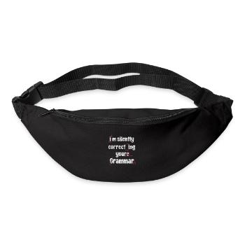 Professeur d’anglais - Sac banane - noir - Devant