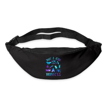Juste une fille qui aime les insectes - Sac banane - noir - Devant