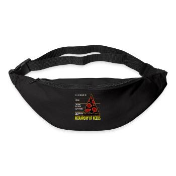 Pizza Maslow Psychologie, Hiérarchie des besoins pour - Sac banane - noir - Devant