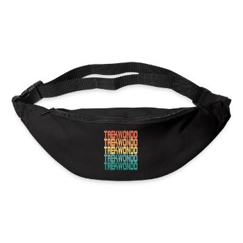 Tae kwon do Taekwondo Saying Retro Gift - Bum bag - black - Front